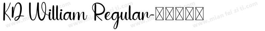 KD William Regular字体转换